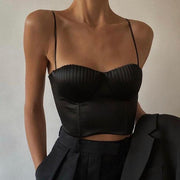 Summer Shell Folds Women Crop Top - Kynaz 10.0 Fashion