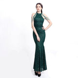 Shoulder Beaded Evening Dress - Kynaz 10.0 Fashion