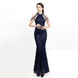 Shoulder Beaded Evening Dress - Kynaz 10.0 Fashion