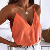 V-neck Solid Color Crop Tops - Kynaz 10.0 Fashion